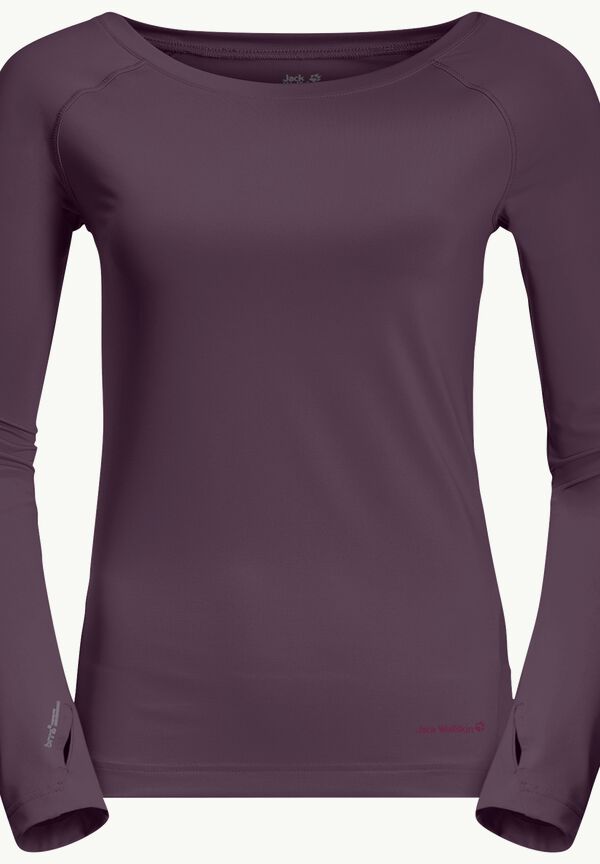 TASMAN L/S W grapevine S shirt - – long-sleeved - Women\'s JACK functional WOLFSKIN