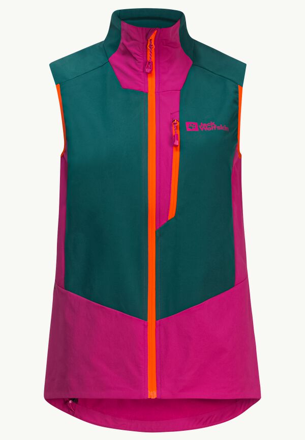 ALPSPITZE VEST W - sea green L - Softshell gilet with RECCO® tracking  system women – JACK WOLFSKIN